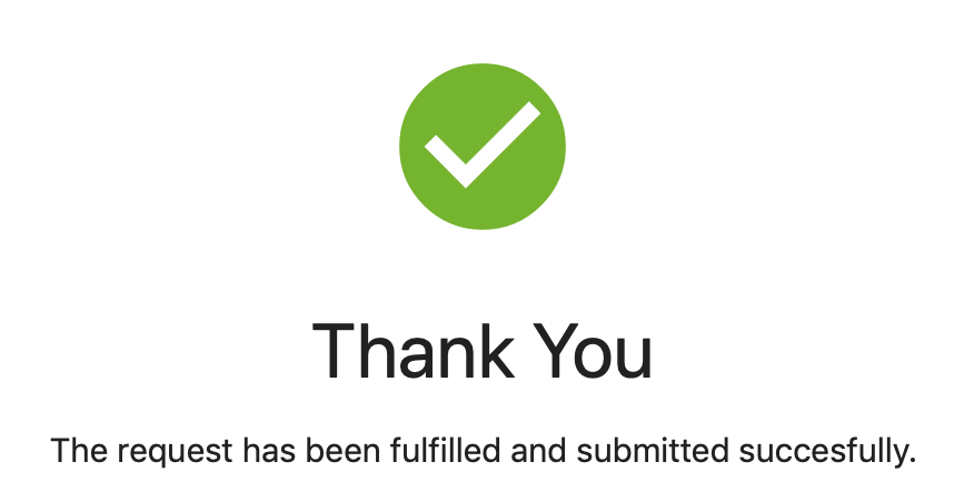 cc submitted successfully
