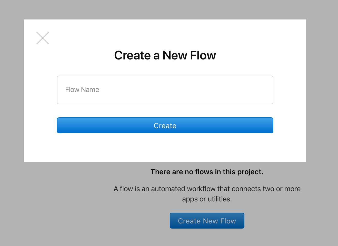 cc create new flow