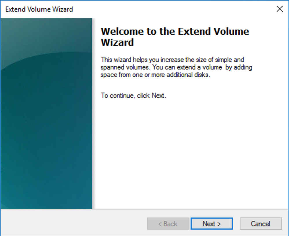 11 fm aws expand wizard