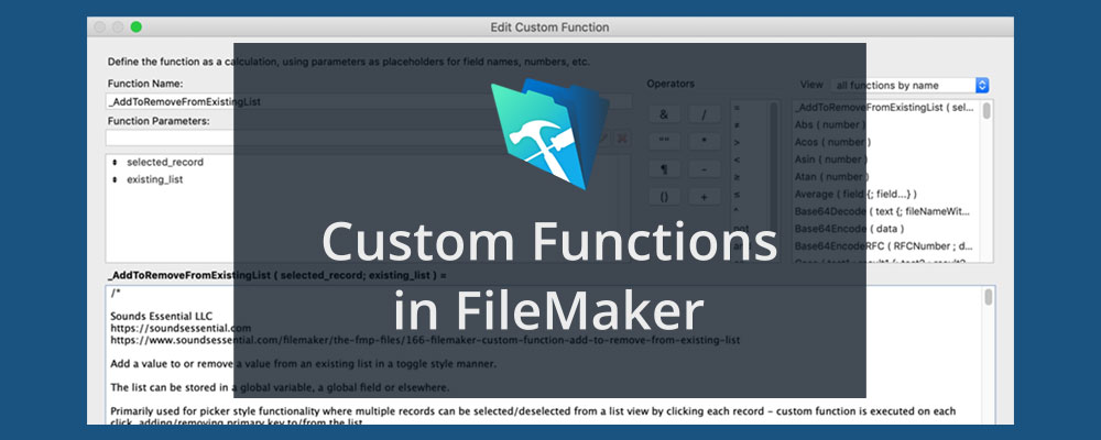 filemaker pro reports fundraising