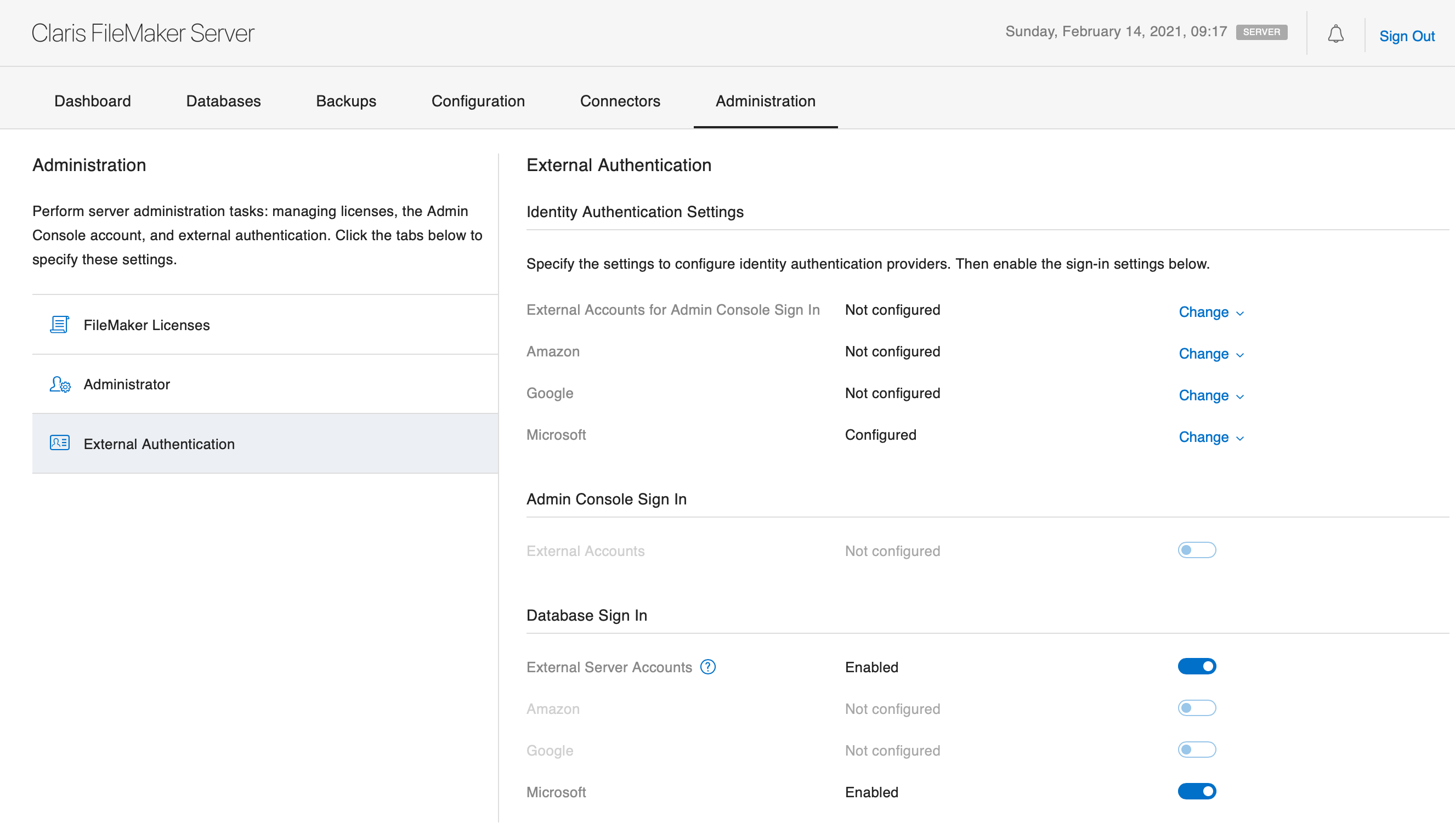 fm keycloak console enable