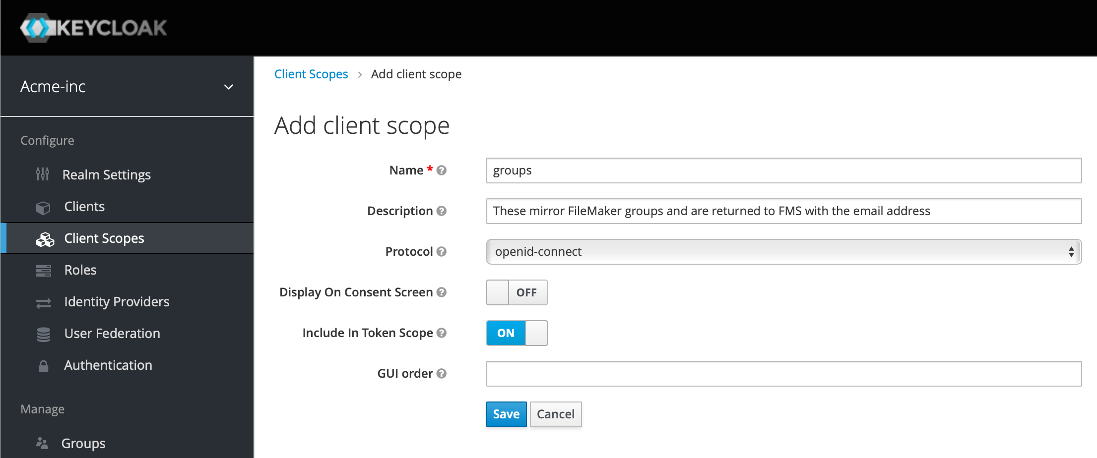 fm keycloak scopes create