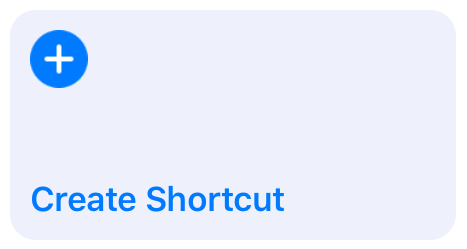 Create Shortcut