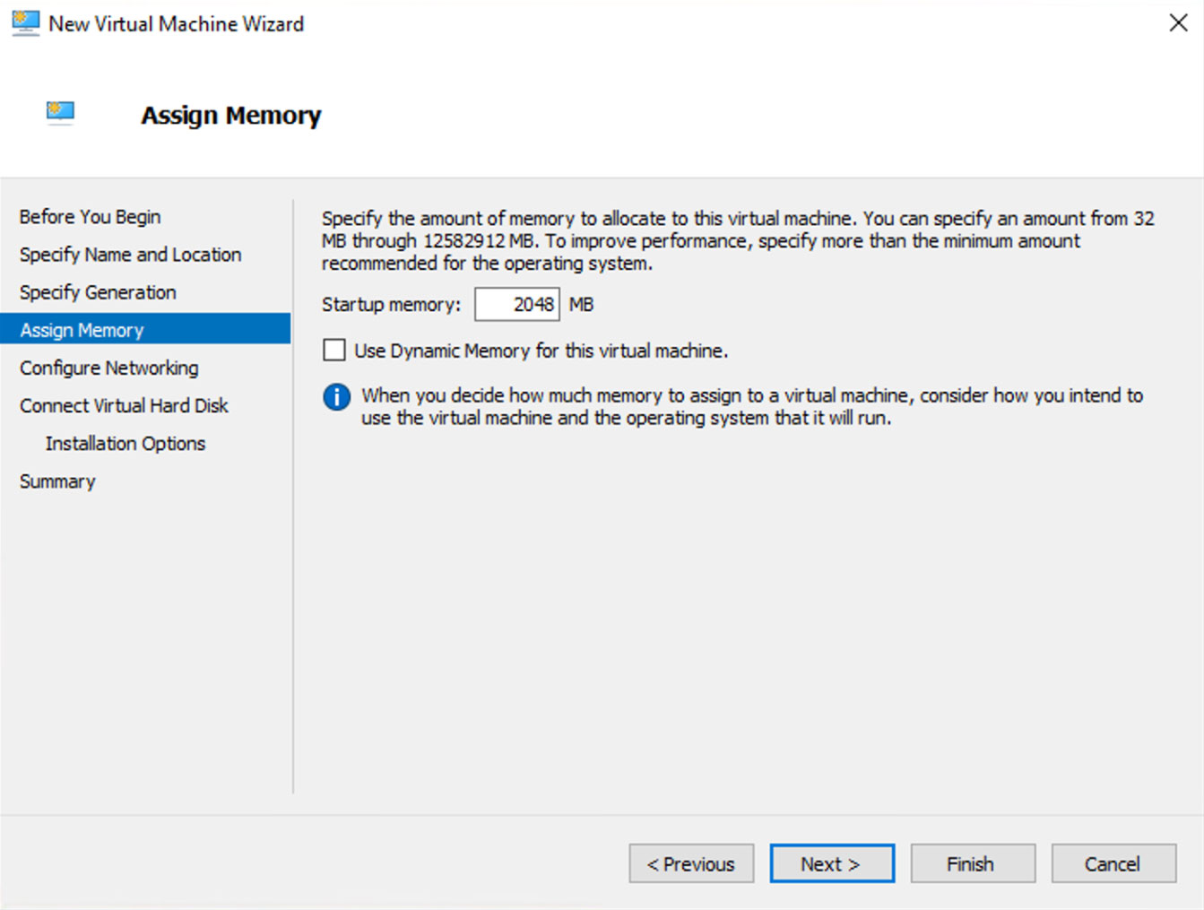 New Virtual Machine Memory