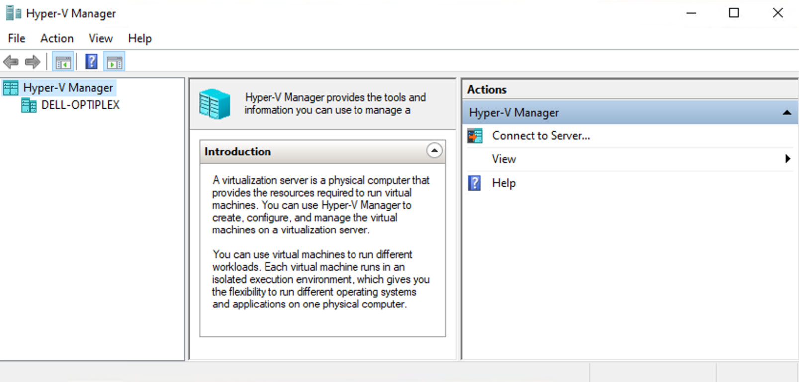 Hyper-V Manager